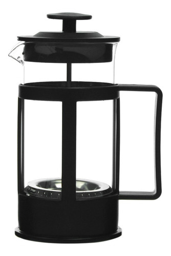 Cafetera De Prensa Francesa De Vidrio 350ml Color Negro