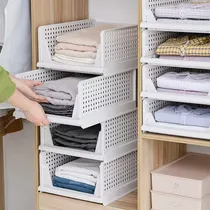 Comprar Organizadores De Ropa 4 Cubos De Almacenamiento De Plástico