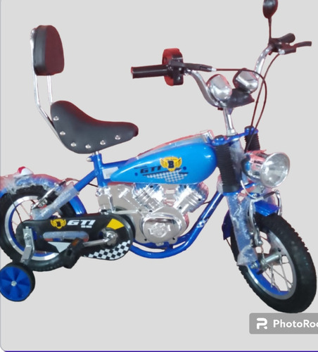 Bicicleta Tipo Moto 12  Para Niña Y Niño
