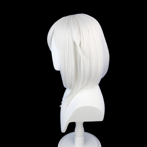 Ay Peluca Corta Para Cosplay 35cm, Con Red