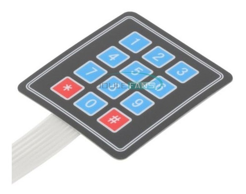 Teclado Matricial 4x3 3x4 De Membrana Para Arduino