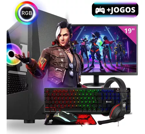 Computador Gamer I5 16gb Ssd 240gb+ Kit Gamer + Monitor