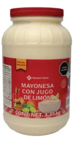 Mayonesa Member's Mark Con Jugo De Limón 3.35 Kg - 2 Frascos
