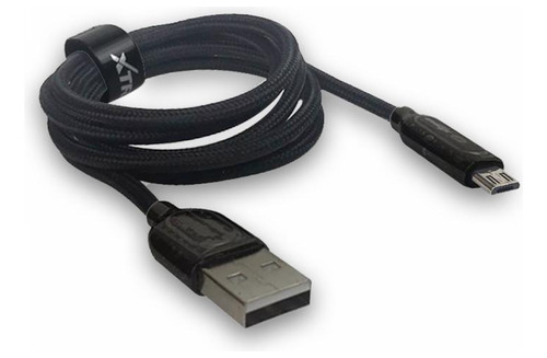 Cabo Usb Micro V8 Carga Rápida 2.4a De Led A1071 Preto