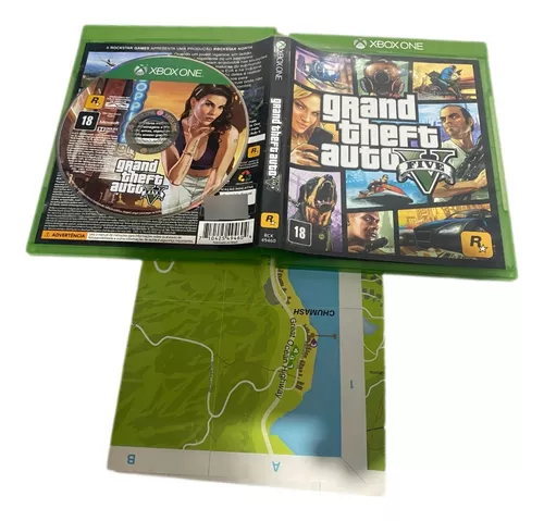 Jogo Gta 5 - Grand Theft Auto V Xbox One s Midia física