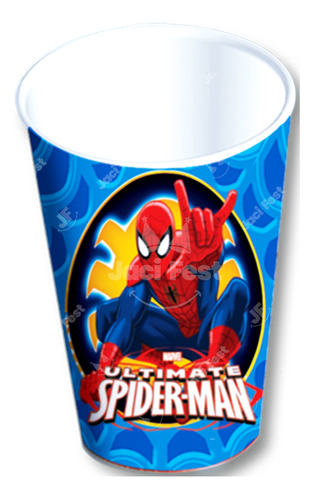 12 Vasos Desechables Spiderman Artículo Fiesta Spi0h1