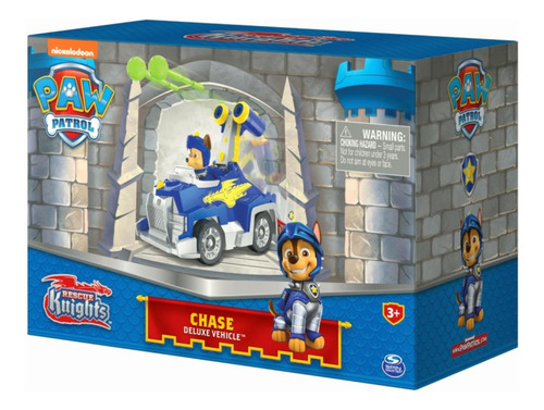 Paw Patrol, Rescue Knights Chase Transforming Toy Car Con