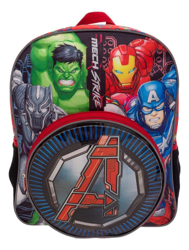 Back Pack /morral Primaria Marvel Avengers Mech Strike