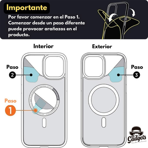 Imagen 9 de 10 de Kit Funda Magsafe + Mica Pantalla + Mica Cámara Para iPhone