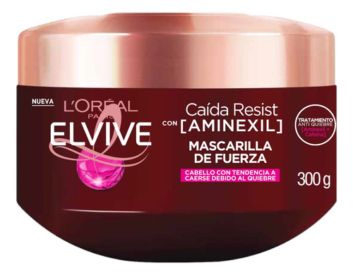Mascarilla De Cabello Loréal Elvive Resist Con Aminexil 300g