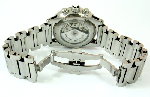 Imponente Montblanc Timewalker Auto Crono 43 Mm Aço-aço!