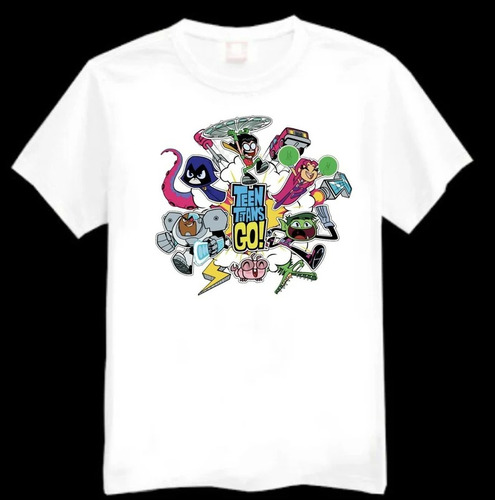 Polera Infantil Unisex Jovenes Titanes Comic Art Estampado