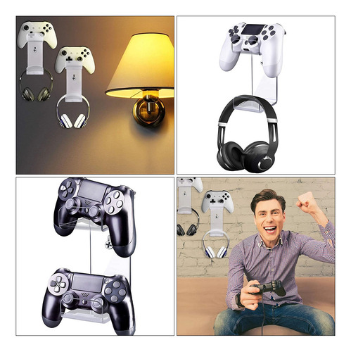 Soporte Acrílico Para Auriculares Gamepad Rack, Soporte Para