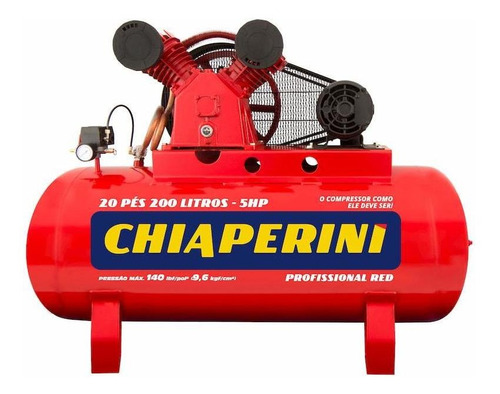 Compressor De Ar M.pressão Mono 5hp 220/440v 200l Chiaperini