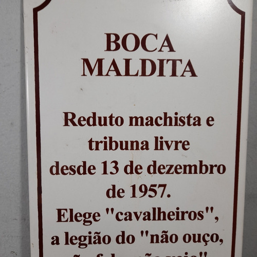 Imagem 2 de 5 de Curitiba 300 Anos Azulejo Comemorativo 1993. Boca Maldita