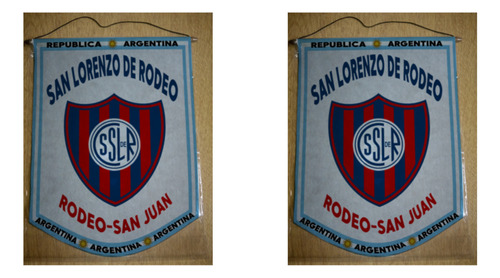 Banderin Chico 13cm San Lorenzo Rodeo San Juan