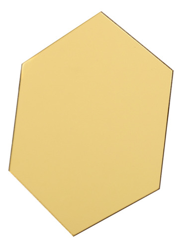 12 Piezas Pegatizas Espejo Antiestáticas Hexagonales De 10cm