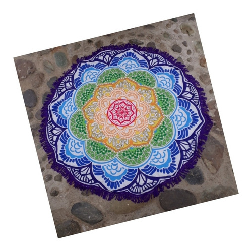 Tela Mandala Yoga Colgante Roundie Bohemio Hippie Chakras