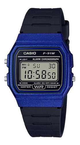 Casio Clasico Unisex F-91wm-2a Reloj Vintage De Resina