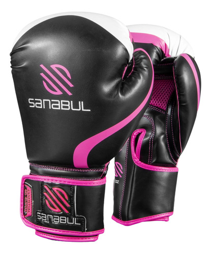 Guantes De Boxeo Sanabul 8 Oz Black/pink