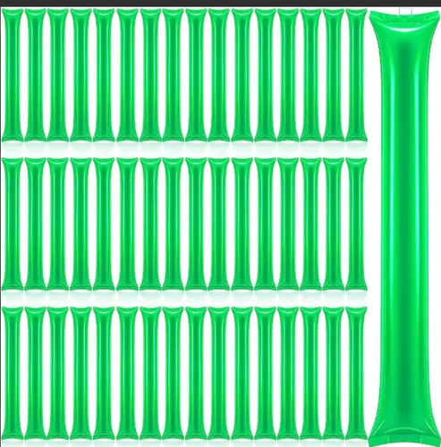 Colores Aplaudidores Inflables Sin Impresion 42pares/84pcs Verde