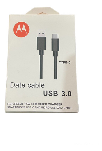 Cable Cargador Turbo Micro Usb Micro V8 Para Motorola