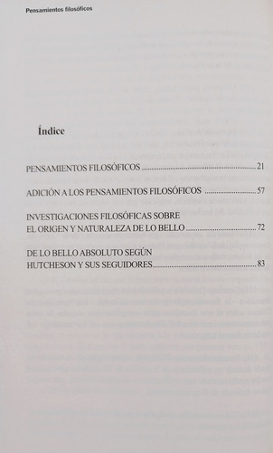 Pensamientos Filosóficos - Denis Diderot