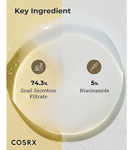 Cosrx Niacinamide 5% + Snail Mucin 74% Dual Essence, Dark Sp