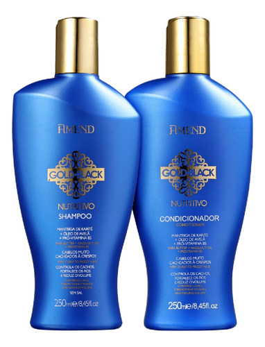 Amend Gold Black Hidratação Nutritiva Kit Shampoo+cond