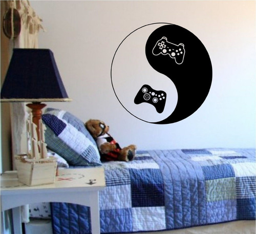 Vinilo Decorativo Yin Yang Xbox     