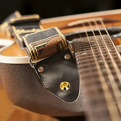12 Pines De Cierre De Botón Para Correa De Guitarra, De Meta