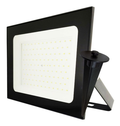 Reflector Led 100w 8500lm Blanco Frío Con Estaca Para Piso