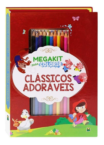 Livro Megakit Para Colorir - Classicos Adoraveis