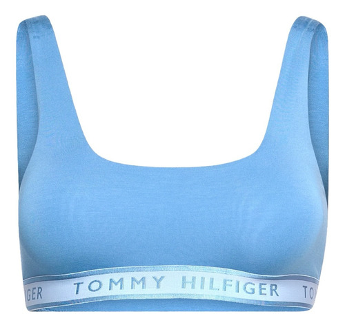 Top Tommy Hilfiger De Modal Color Azul 100% Original