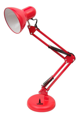 Luminaria Pixar Articulada Abajur De Mesa Garra E Base Cor da cúpula Vermelho Cor da estrutura Vermelho Bivolt
