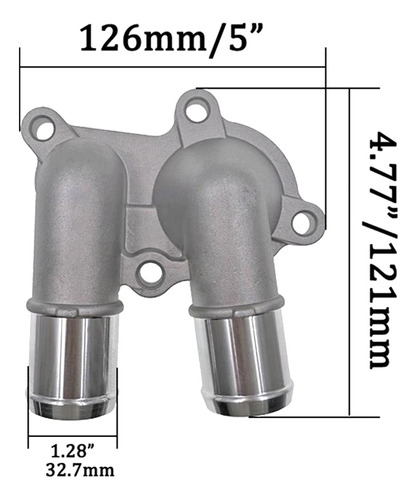 Carcasa De Entrada De Agua Para Termostato Accent 01-05 1.6l
