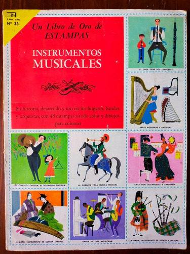 Instrumentos Musicales Libro De Oro De Estampas Novaro No.33