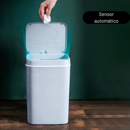 Lixeira Inteligente 16l Auto Sensor Recarregável Compacta