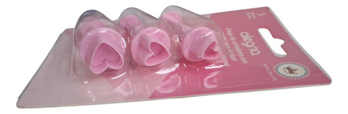 *kit 3 Cortadores Expulsores Corazones Mini Icing Fondant