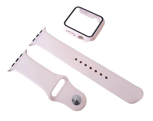Protector Pantalla + Correa Smartwatch Appleserie7 41mm Rosa