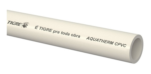 Tubo Aquatherm Bitola 54mm Cpvc 3 Metros - 17001132 - Tigre