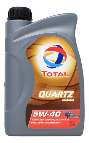 Aceite Lubricante Sintetico Total Quartz 9000 5w40 1l L46
