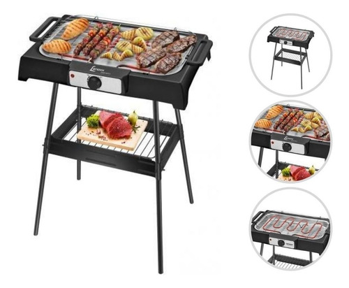 Churrasqueira Elétrica Lenoxx Pch147 110v Preta/inox