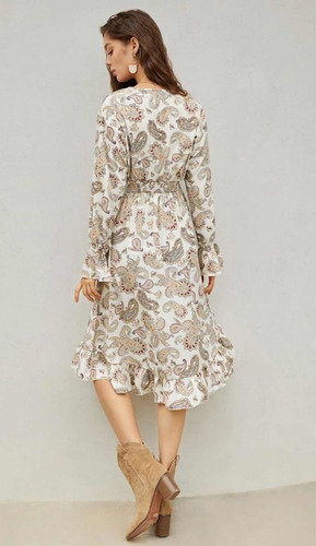 Vestido Boho Bohemio Estilo Tulum Nuevo Talla S