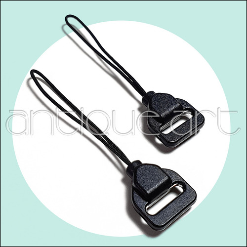 A64 2x Loops Extensor Correa Camara Hand Neck Strap Black (Usado)