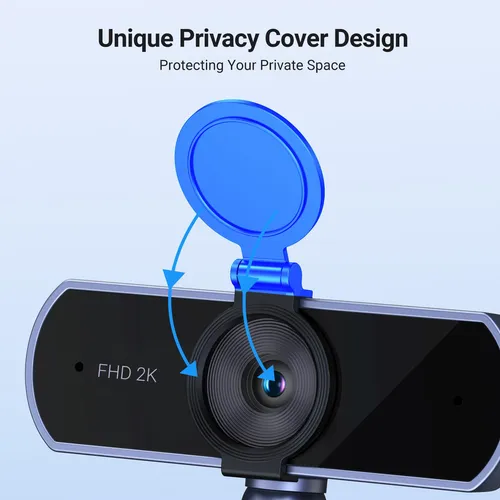 Cámara Web Ugreen 2k Full Hd 1080p Para Pc Con Enfoque Autom
