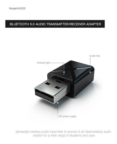 Transmisor Receptor Carro Bluetooth V5.0 Usb
