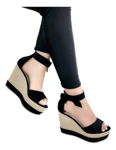 Sandalias Yute Para Mujer Plataforma Lindo Diseño Elegante 