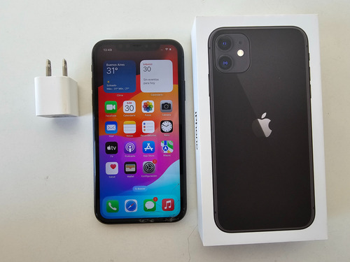 iPhone 11 64gb Bat 86% + Caja Y Cargador (sin Cable) - Leer