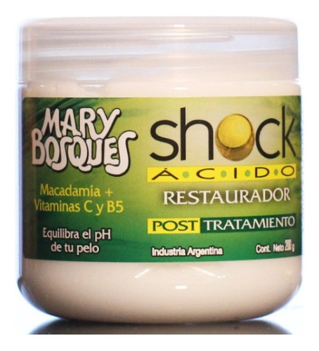 Mary Bosques Shock Acido Baño De Crema X 200g Envio